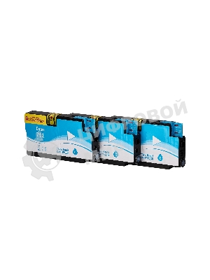 Набор струйных картриджей Sakura CZ134A (№711 Cyan 3-pack) для HP, голубой, 26 мл.