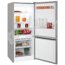 Холодильник Nordfrost NRB 121 S серый двухкамерный 170/70л морозилка снизу, капельная система