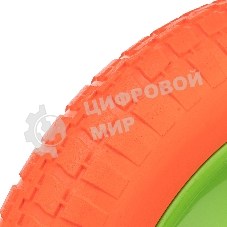 Колесо полиуретановое Сибртех 3.00-8, длина оси 90мм, подшипник 16мм