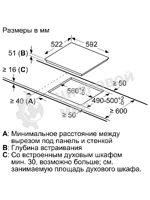 Индукционная варочная панель Bosch PIE631HB1E черный