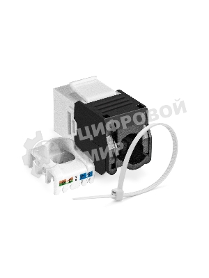 Модуль-вставка Keystone Jack RJ-45 ExeGate KJ-8P8C-U-C5e-180-TL (Кат.5e, неэкранированная, 180 градусов, IDC Toolless (без инструмента))