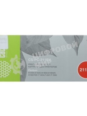 Картридж лазерный Cactus CS-PC-211EV PC-211EV черный (1600 стр.) для Pantum P2200/P2207/P2500/P2507/P2500W/M6500/M6550/M6607