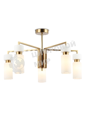 Люстра Ambrella light LH56124/5 BS/FR латунь/белый матовый E14*5 max 40W D605*350