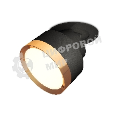 Светильник Ambrella Light XM8102502 SBK/PYG черный песок/золото желтое полированное GX53 (A2242, A2106, C8102, N8124)