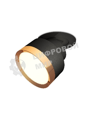 Светильник Ambrella Light XM8102502 SBK/PYG черный песок/золото желтое полированное GX53 (A2242, A2106, C8102, N8124)