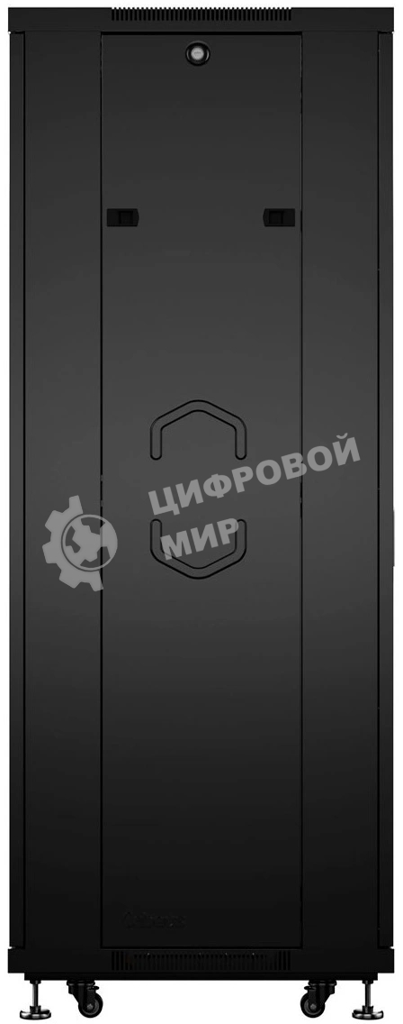 Шкаф телекоммуникационный напольный Cabeus, IP20, 22U, 1166х600х600 мм (ВхШхГ), дверь: стекло, боковая панель: сплошная, разборный, цвет: чёрный