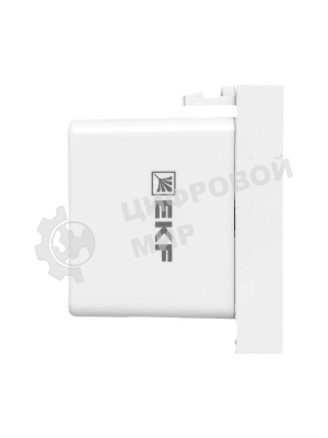Розетка USB A+C, 2.1А, 2 гнезда, без индикатора, белая