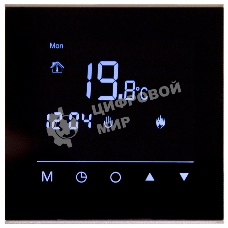 Терморегулятор сенсорный программируемый Rexant, R300B, черный