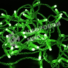 Гирлянда Neon-night Нить 10м, с эффектом мерцания, прозрачный ПВХ, 24В, Зеленый