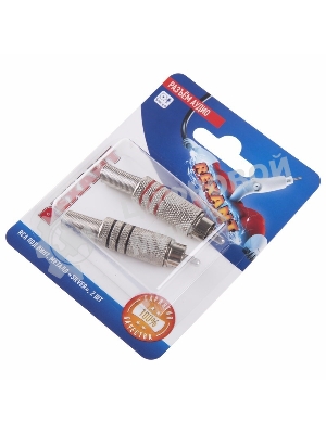 Разъем аудио Rexant, RCA под винт, металл 