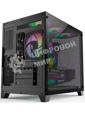 Компьютерный корпус AeroCool/Formula Crystal Z5 черный без БП mATX 1x120мм 2xUSB 2.0 1xUSB 3.0 audio bott PSU