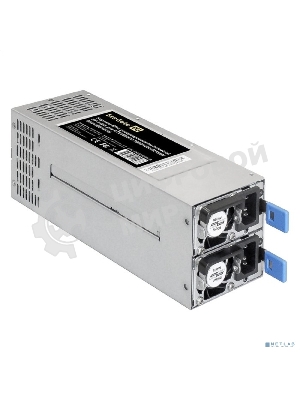 Блок питания серверный 2U Redundant 2x800W ExeGate EX292322RUS Industrial-RTS800 (APFC, КПД 94% (80 PLUS Platinum), 4 см fan, 24pin, 2x(4+4)pin, 2PCIe, 2SATA, 6IDE, Cable Management)