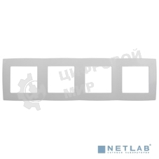Рамка на 4 поста, ЭРА Эра12, белый (10/100/1600)
