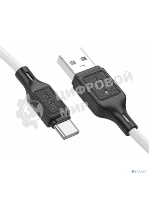 Кабель USB HOCO X90 Type-C/ 1m/ 3A/ Силикон/ White
