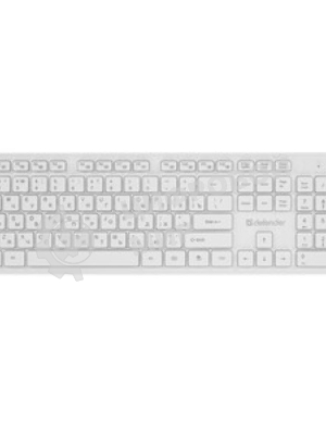 Комплект клавиатура+мышь Defender Auckland C-987 беспроводной, USB, 1600 DPI, белый