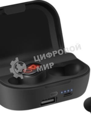 Наушники TWS Defender Twins 639 черный, внутриканальные, Bluetooth, до 4 ч