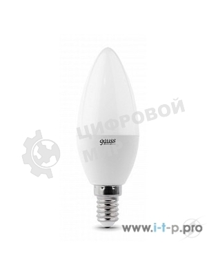 Лампа светодиодная LED Gauss 8Вт E14 220В 2700К Elementary свеча 33118