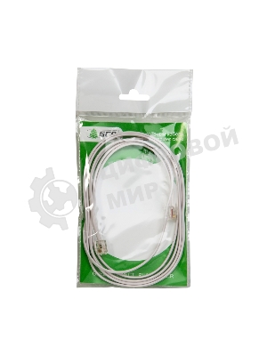 Телефонный шнур Greenconnect удлинитель для аппарата 5.0m GCR-TP6P4C-5.0m, 6P4C (джек 6p4c - jack 6p4c) белый Greenconnect Телефонный шнур удлинитель для аппарата 5.0m GCR-TP6P4C-5.0m, 6P4C (джек 6p4c - jack 6p4c) белый