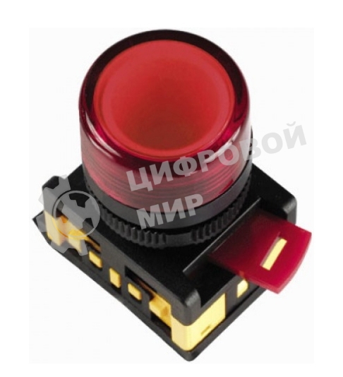 Арматура светосигнальная AL-22TE красн. цил. IEK BLS30-ALTE-K04