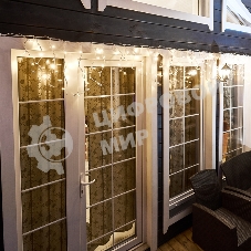 Гирлянда Neon-night Айсикл (Бахрома) светодиодная 5х0,7 м, 152 LED, белый провод каучук, теплое белое свечение