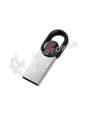 Флешка USB Netac UM2 (NT03UM2N-064G-20BK), 64Gb, USB 2.0, R/W 100/40, серебристый/черный