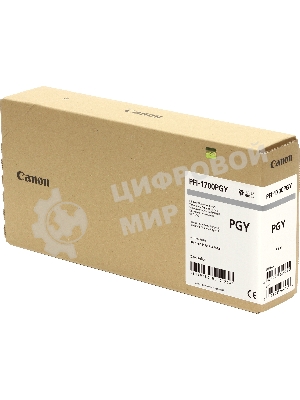 Картридж струйный Canon PFI-1700PGY фото серый (700 мл) для Canon imagePROGRAF PRO-2000, PRO-4000