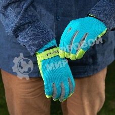 Перчатки садовые Luxe Palisad на липучке, силиконовое нанесение, размер 8