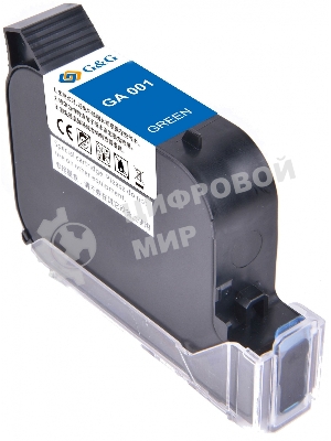 Картридж струйный G&G GA-001G зеленый (42мл) для G&G GG-HH1001