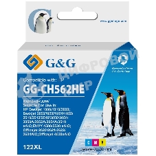 Картридж струйный G&G GG-CH562HE 122 многоцветный (18мл) для HP DJ 1050A/2050A/3000