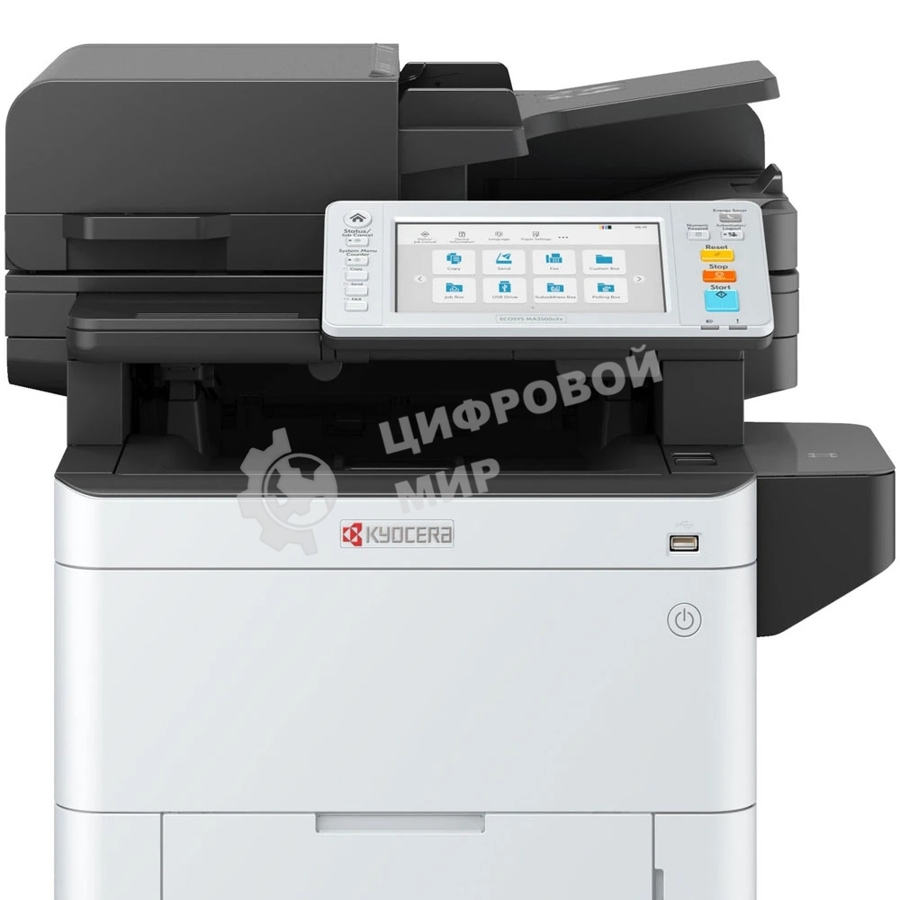 МФУ лазерное Kyocera ECOSYS MA3500cifx (1102Z33NL0), A4, цветной, печ. до 35 стр/мин., скан. до 60 стр/мин. (ч/б) 40 стр/мин. (цвет), 1200 x 1200 dpi (печать) 600x600dpi (скан.), USB, RJ-45, Air Print, Mopria