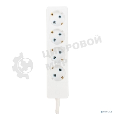 Удлинитель PROconnect 4 гнезда, 3 м, 3х0.75 мм², с/з, белый