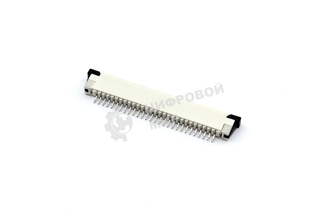 Разъем FPC Half Coverage Top Contact 1.0K-BS-28PWB 28 pin высота 2мм шаг 1мм