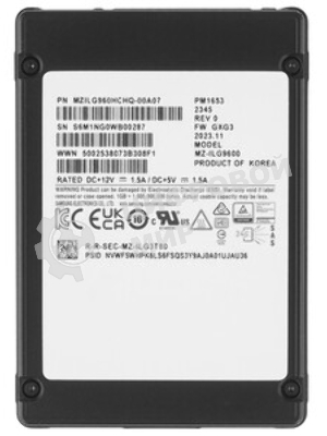 Накопитель SSD Samsung PM1653, 3.84Tb, SAS 4.0, 2.5