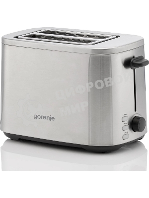 Тостер Gorenje T800DS нержавеющая сталь, 800 Вт, 2 слота