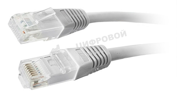 Патч-корд LANMASTER UTP TWT-45-45-1.5/6-GY вилка RJ-45-вилка RJ-45 Cat.6 1.5м серый ПВХ (уп.:1шт)