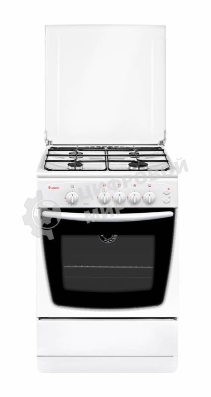 Плита газовая Gefest ПГ 1200-С6 К33 белый, конфорок 4 шт, духовка 63 л, 60 см x 85 см x 60 см