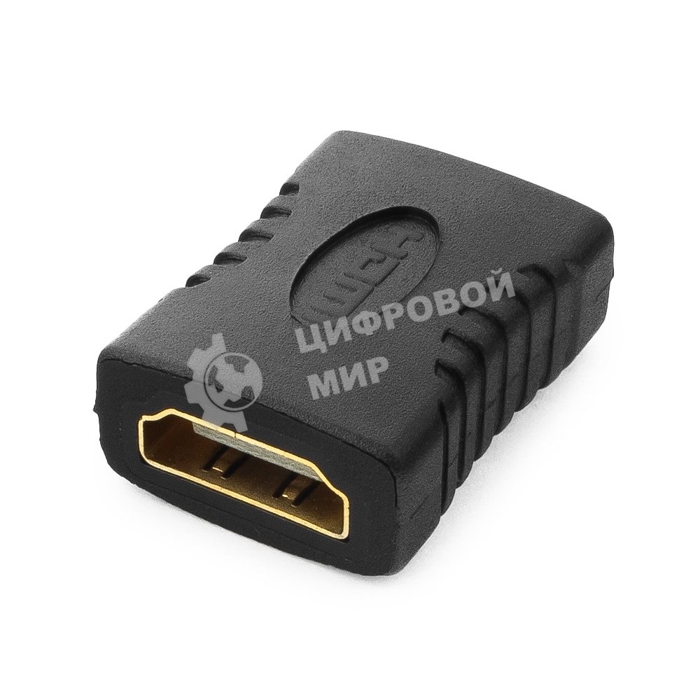 Переходник Gembird Переходник HDMI-HDMI 19F/19F, золотые разъемы, пакет