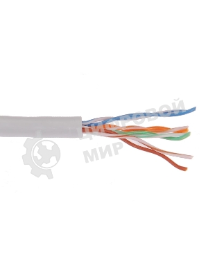 Кабель связи ITK витая пара U/UTP, кат.6, 4 пары 23AWG solid, 305м, ПВХ, серый