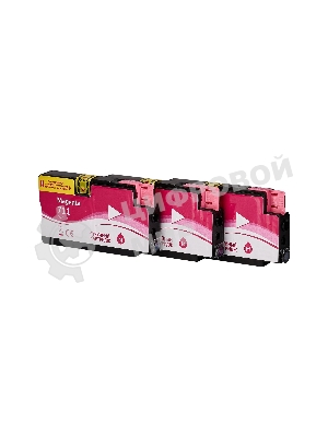Набор струйных картриджей Sakura CZ135A (№711 Magenta 3-pack) для HP, пурпурный, 26 мл.