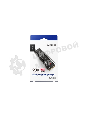 Накопитель SSD Samsung 980 PRO, 1TB, PCIe 4.0 x4, M.2 2280, NVMe, R/W 7000/5000, с радиатором