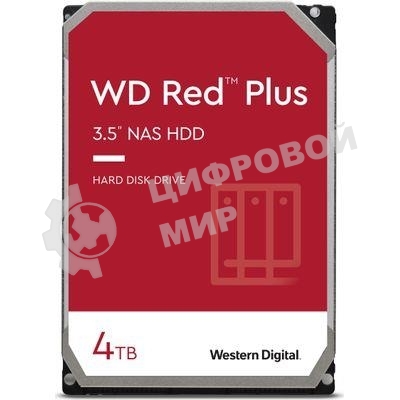 Жесткий диск Western Digital SATA 4Tb 6Gb/S 256MB RED PLUS WD40EFPX