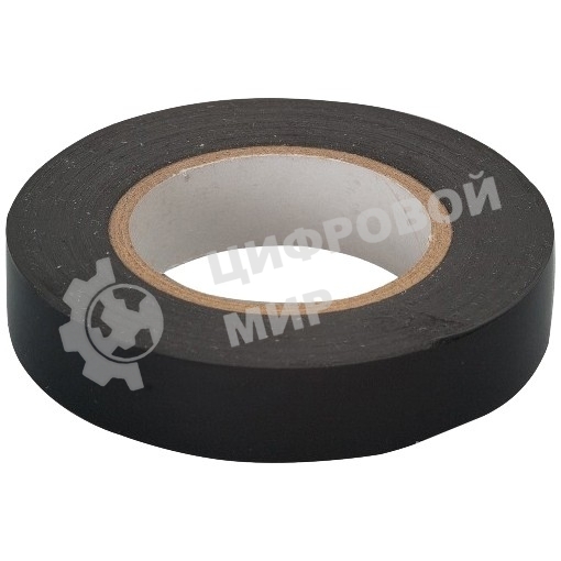Изолента Сибртех ПВХ, 15 мм х 10 м, 130 мкм, черная