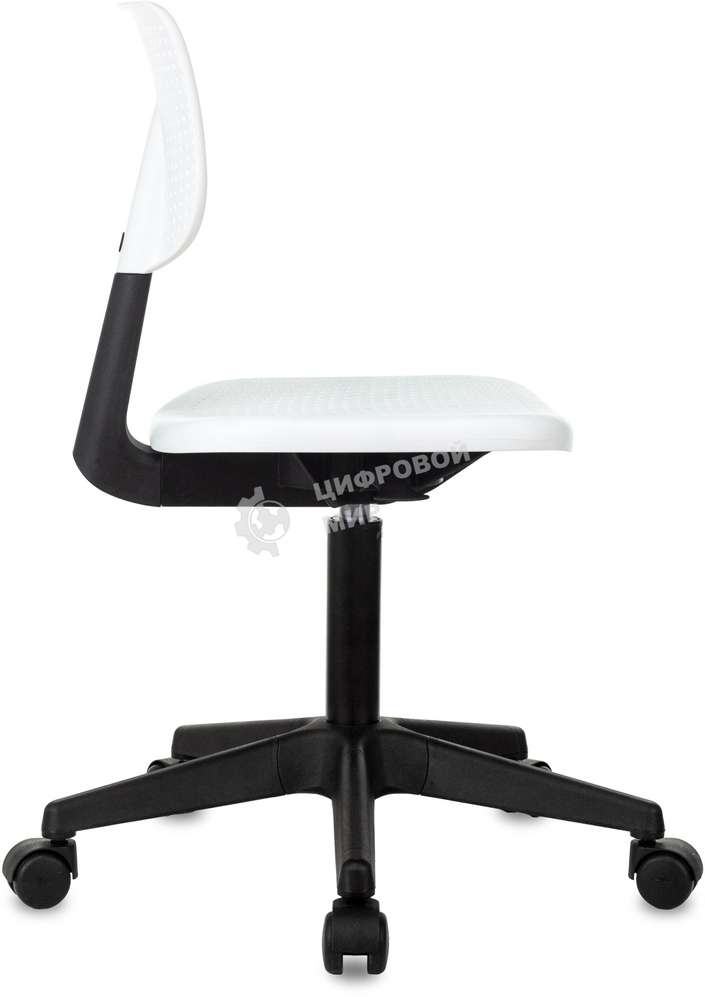 Кресло детское Бюрократ CH 200 белый пластик крестов. пластик