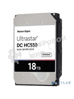 Жесткий диск Western Digital Original SATA-III 18Tb 0F38459 WUH721818ALE6L4 Ultrastar DC HC550 (7200rpm) 512Mb 3.5