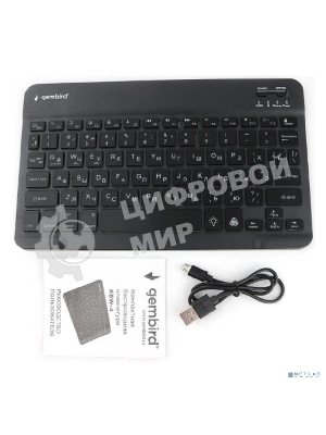 Клавиатура беспроводная Gembird KBW-4N, 78 кл., Bluetooth, ножн.тип клавиш, ультратонкая