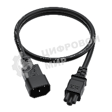 Кабель питания GCR PROF 3.0m, С14 - С5, черный, 3x1,5мм, GCR-55969