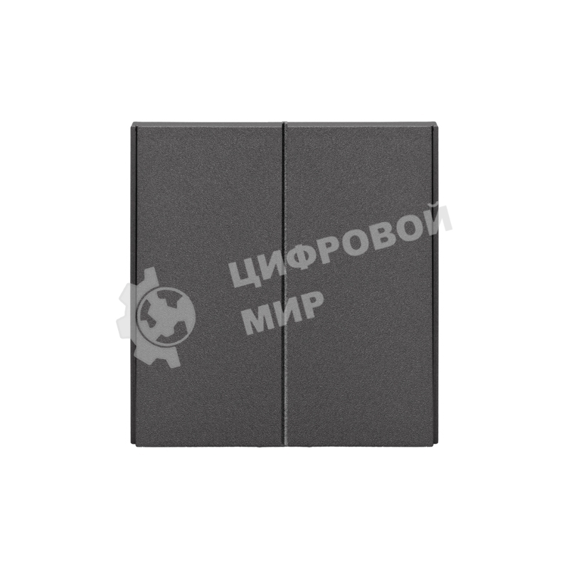 Выключатель Kranz STRONG 2 кл проходной (переключатель) 10А с/у графит