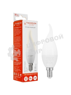 Лампа cветодиодная LED Thomson TH-B2098 E27, груша, 5Вт, 4000К, белый нейтральный, 1 шт.