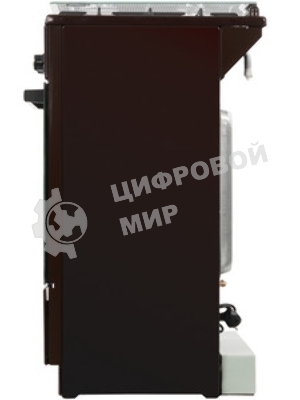 Плита газовая De Luxe 5040.32Г (КР) ЧР 014 коричневый, конфорок 4 шт, духовка 46 л, 50 см x 85 см x 50 см