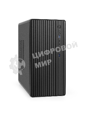 Корпус ExeGate BAA-503U2-AA500, Mini-Tower, чёрный, 1 x 80/90 мм, БП 500 Вт
